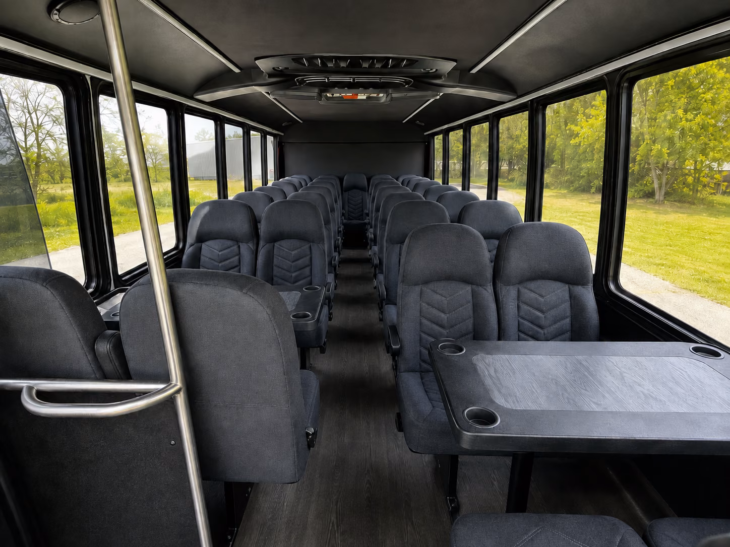 pontiac 15 passenger minibus inside