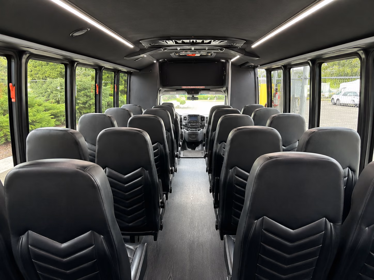 pontiac 15 passenger minibus interior