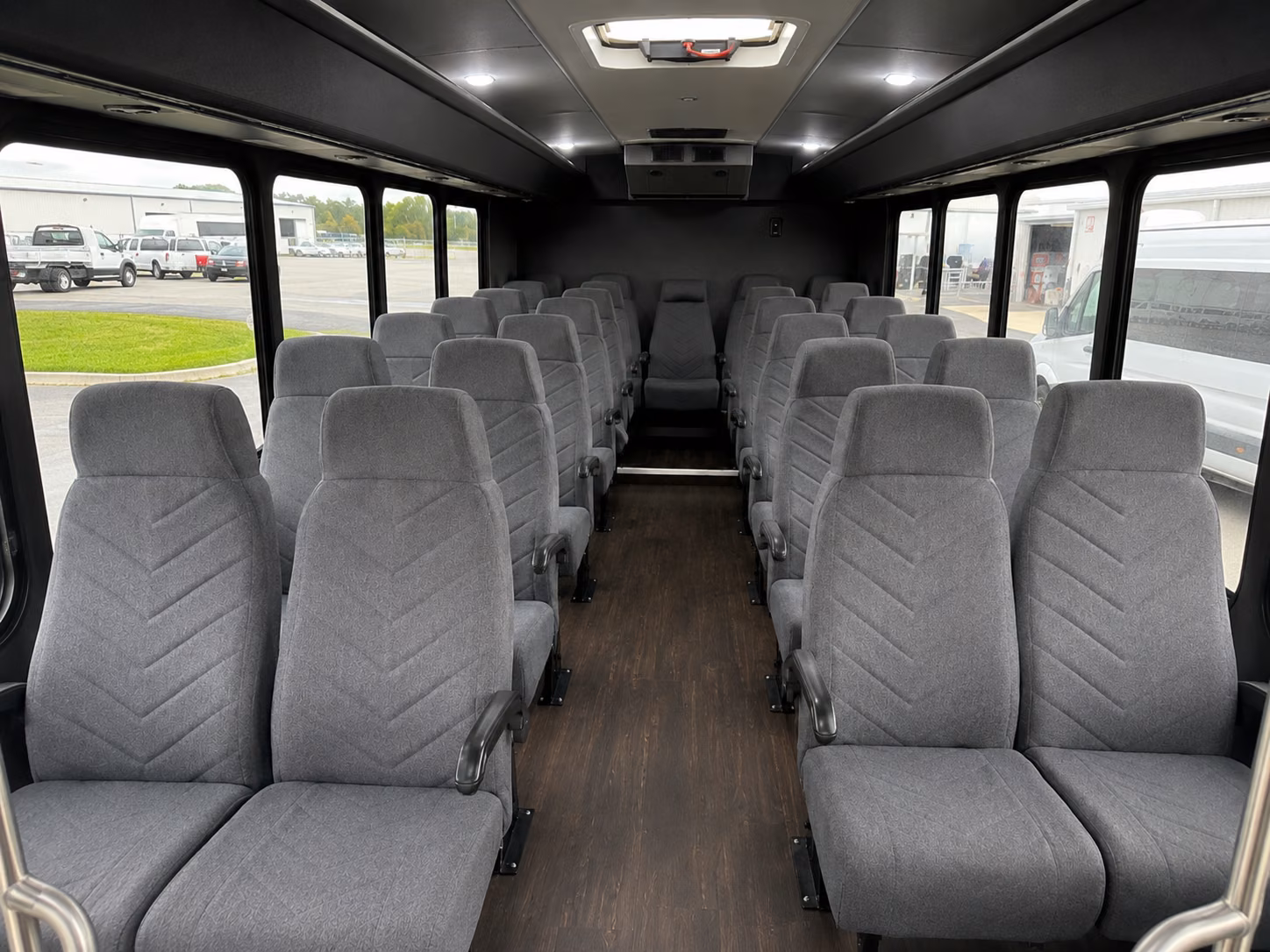 pontiac 20 passenger minibus inside