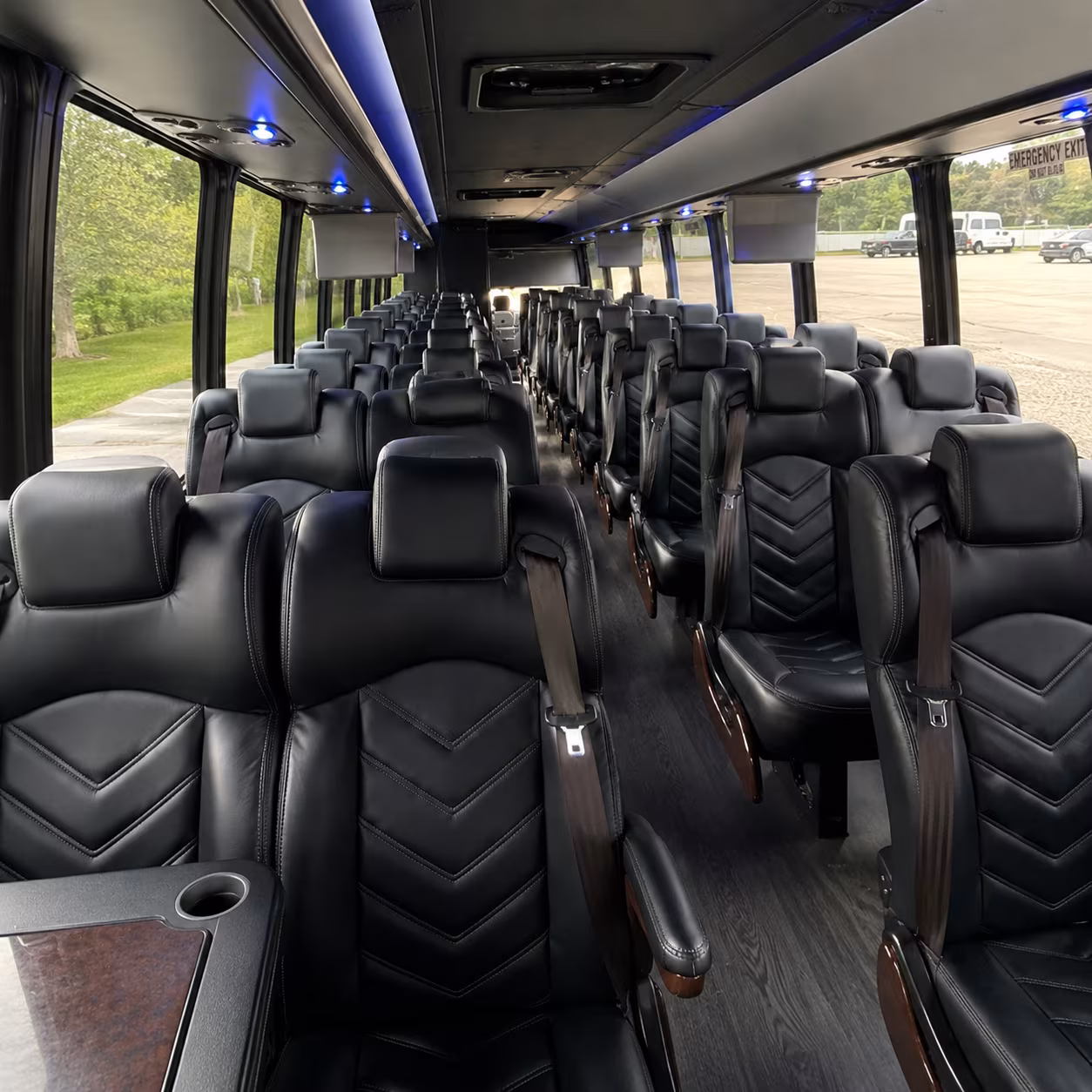 pontiac 25 passenger minibus interior