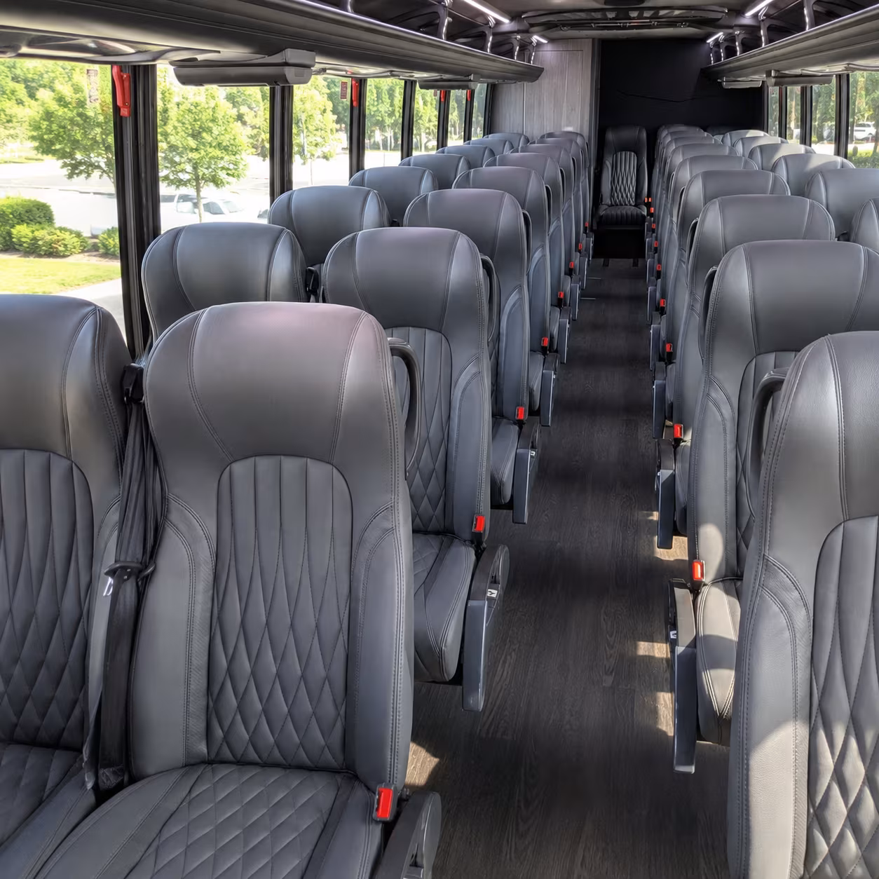 pontiac 28 passenger minibus interior
