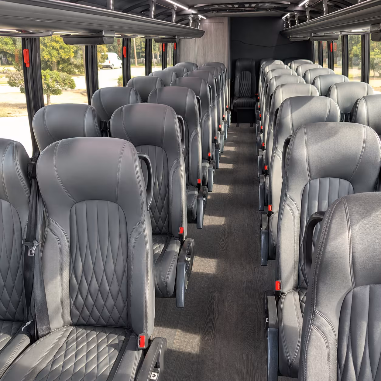 pontiac 30 passenger minibus inside