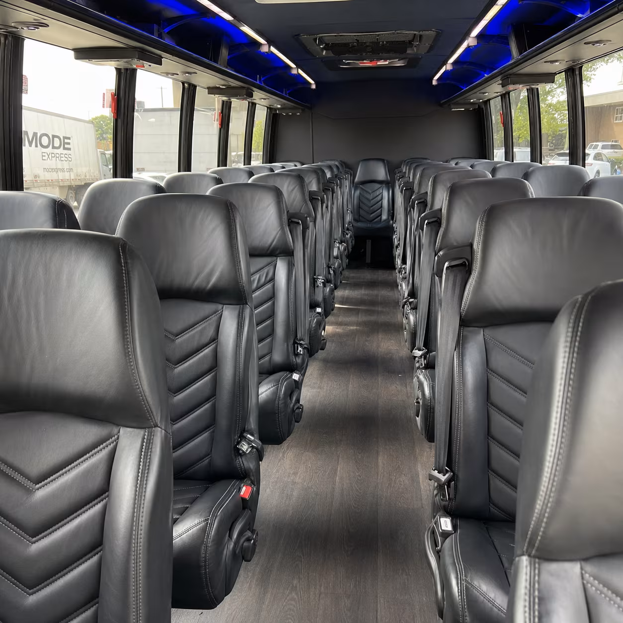 pontiac 30 passenger minibus interior