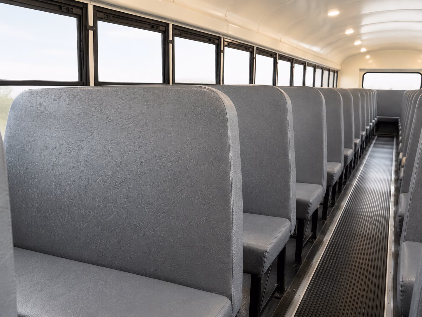 pontiac school bus inside