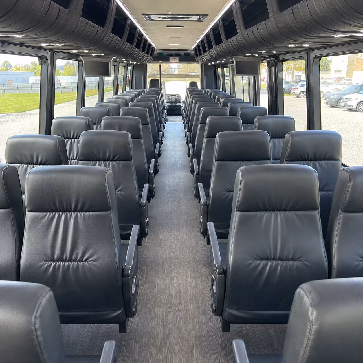 rehearsal dinner and day after brunch bus rentals in pontiac