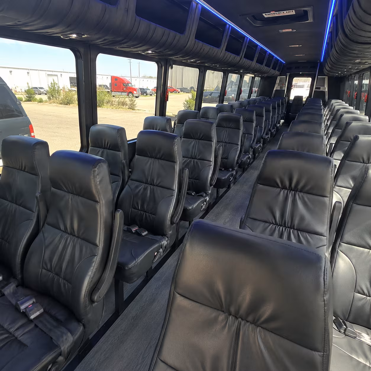 shuttle buses for wedding guests between pontiac hotels and venues