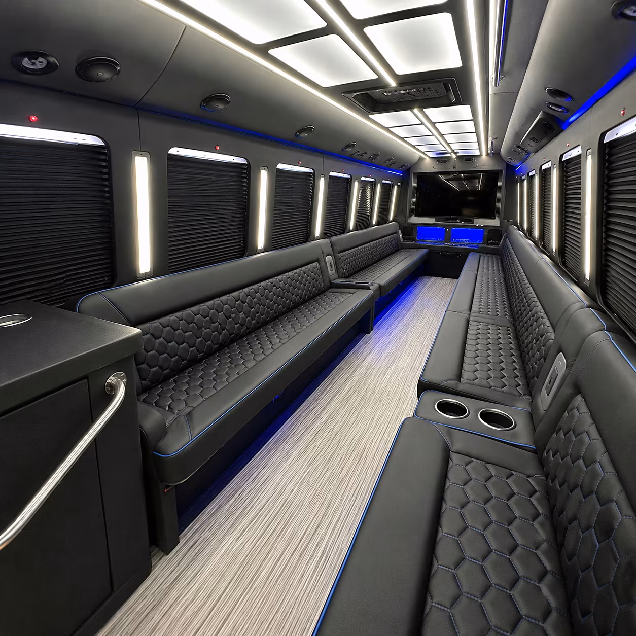 sporting events pontiac party bus rental